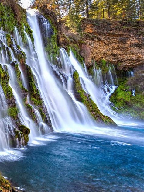 Burney Falls California Beautiful Waterfalls Beautiful Landscapes