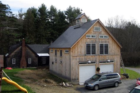 Carriage houses get their name from the out buildings of large manors where owners stored their carriages. New Hampshire Carriage House - Geobarns