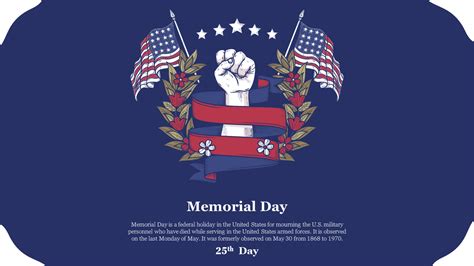 Discover Memorial Day Powerpoint Template Presentation