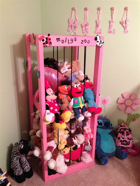 Animal Cage For Stuffed Animals I Made For My Daughter Made Out Of 2x4