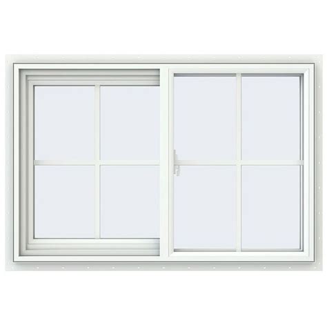 Jeld Wen 235 In X 235 In V 2500 Series White Vinyl Left Handed