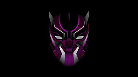 Black Panther Mask Minimalism 4k Wallpaperhd Superheroes Wallpapers4k