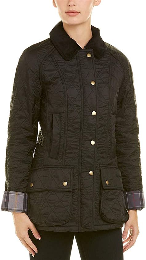 Barbour Womens Beadnell Polarquilt Jacket Black 1612us At Amazon