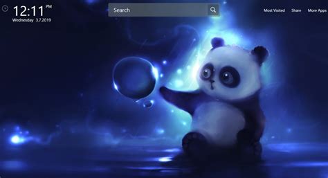 Cute Panda Hd Wallpapers Theme Chrome Extension Chrome