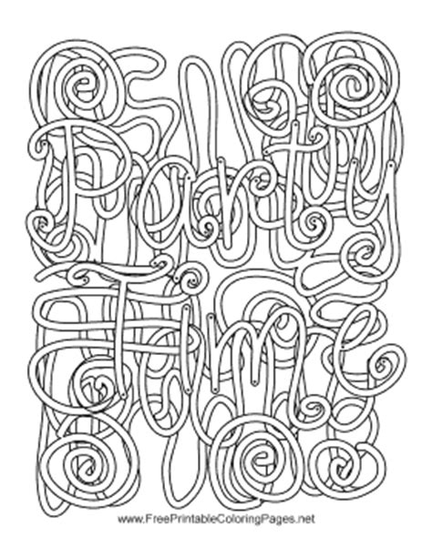 See more ideas about coloring pages, words, kids prints. Party Hidden Word Vertical Coloring Page