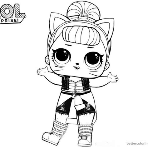 Lil 80s Bb Eye Spy Lol Surprise Dolls Coloring Page Cartoon Coloring