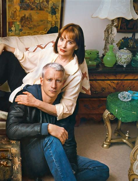 Gloria Vanderbilt With Her Son Anderson Cooper For Redheads Gloria