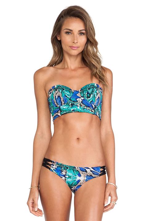 caffe bandeau top in butterfly from bikinis bandeau top swimwear