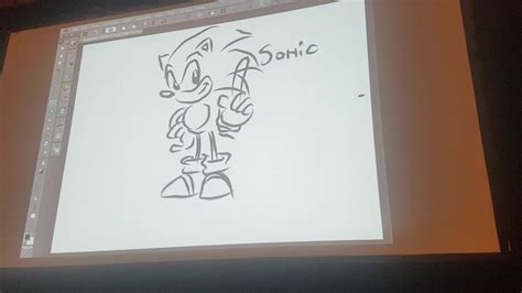 Sonic The Hedgehog Drawn By Naoto Oshima And Hirokazu Yasuhara At Gdc