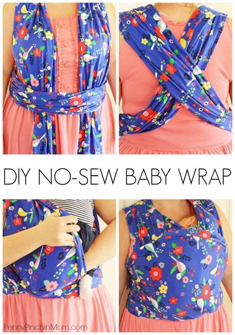 Diy Moby Wrap How To Make A No Sew Baby Wrap Diy Baby Carrier Diy
