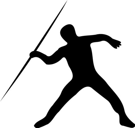 Javelin Throw Silhouette Free Vector In Open Office Drawing Svg Svg