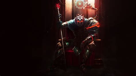 Black And Red Arcade Machine League Of Legends Viktor Hd