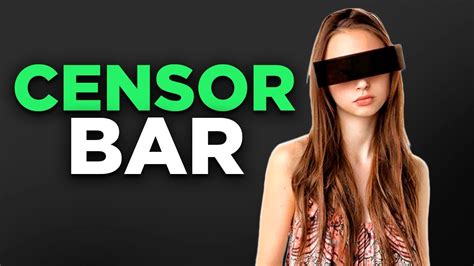 How To Add Censor Bar That Attaches With One Click Youtube