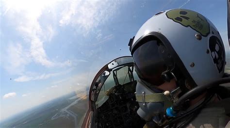 Ukrainian Fighter Pilots Prowl Skies Launch Missiles At Enemy Targets