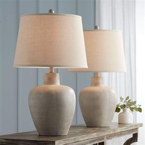 Buy Regency Hill Glenn Rustic Country Cottage Style Table Lamps