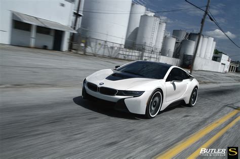 I would push this more. BMW i8 on Custom Painted Savini SV62d Wheels - Trending at Butler Tires and Wheels in Atlanta GA