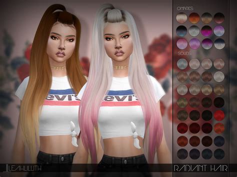 The Sims Resource Radiant Hair By Leahlillith Sims 4 Hairs