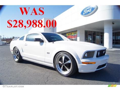 2008 Performance White Ford Mustang Gt Premium Coupe 44316031 Photo