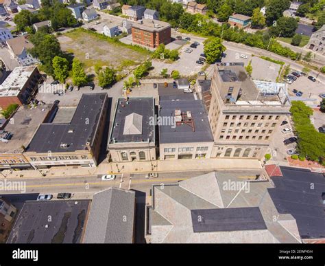 Woonsocket Main Street Historic District Aerial View In Downtown