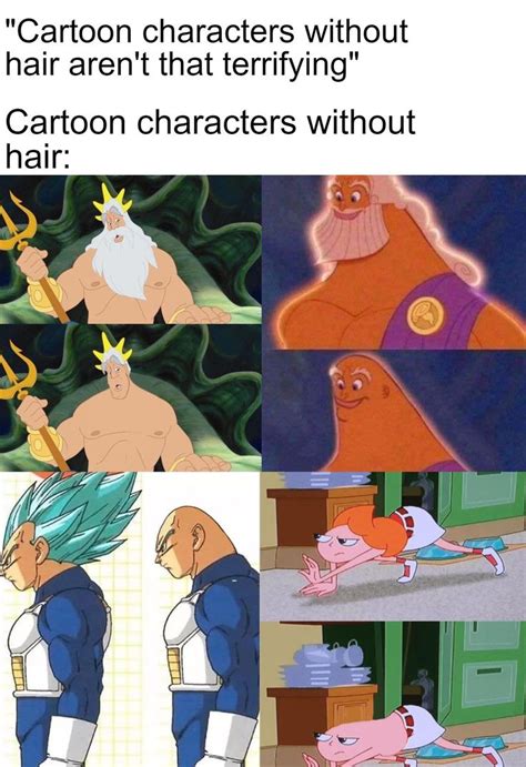 Cartoon Characters Without Hair In 2022 Really Funny Pictures