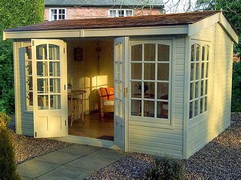 Side Door Apex Summerhouse 520 Cedar Painted Cedar