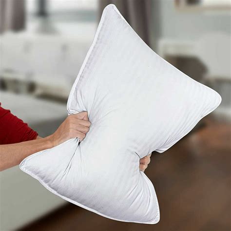 Large Soft Pillows Bounce Back Memory Foam Firm Deluxe Striped Pillows Pack Of 2 Ebay