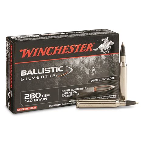 Winchester Supreme Ballistic Silvertip 280 Remington Bst 140 Grain