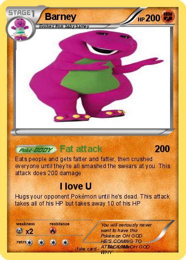 Pokémon Barney 519 519 Fat Attack My Pokemon Card