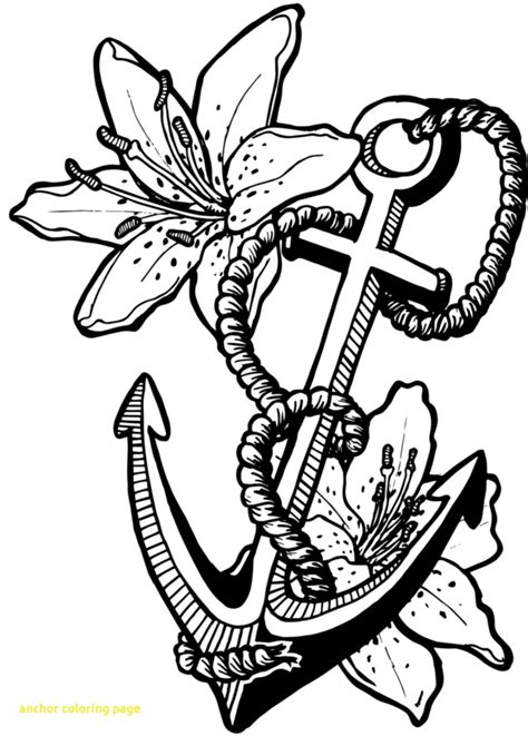 Anchor Coloring Page At Getcolorings Com Free Printable Colorings