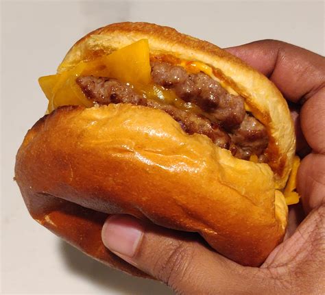 Homemade Double Cheeseburger On A Brioche Bun R Food