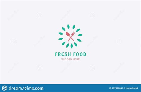 Fresh Food Restaurant Logo Vector Template Minimal Restaurant Logo