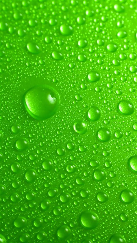 Green Water Drops Wallpaper 3d Background Wallpaper Hd 1080x1920