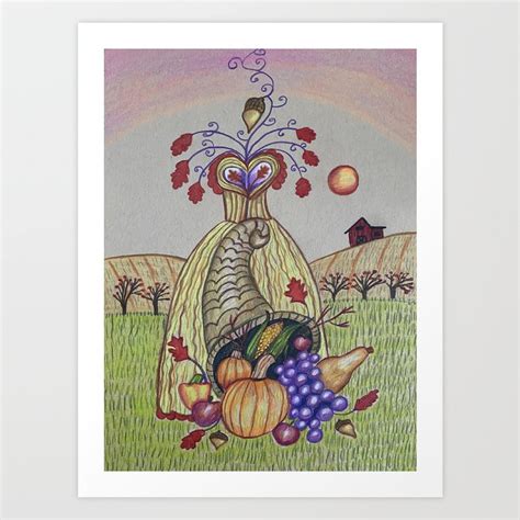 Celebrating Mabon Autumn Equinox Dress Art Print By Creativepriestess