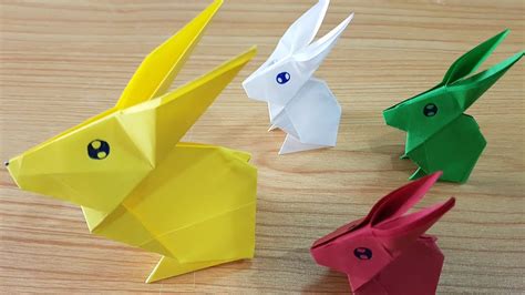 Origami Rabbit How To Make Paper Rabbit Youtube