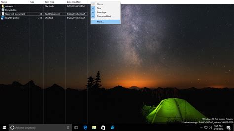 Set Details Content Or List View For Desktop Icons In Windows 10
