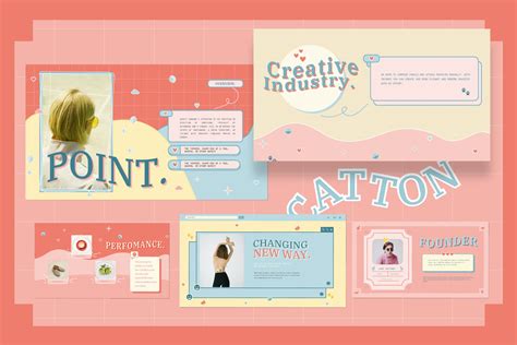 Aesthetic Cute Template Design Background Ppt Aesthetic Macan Png