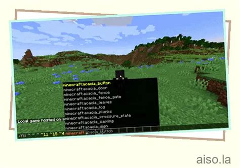 Cómo usar el comando de relleno en Minecraft aiso la