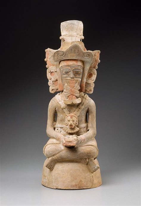 Human Effigy Incense Burner Top Museum Of Fine Arts Boston Mayan