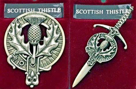 Thistle Scottish Clan Crest Pewter Generic Badge Or Kilt Pin Ebay