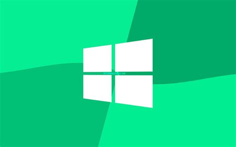 4k Free Download Windows 10 Turquoise Logo Microsoft Logo Minimal