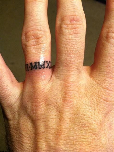 Pin By Ruthie McDaniel On My Happy Home Wedding Ring Tattoo For Men Ring Finger Tattoos