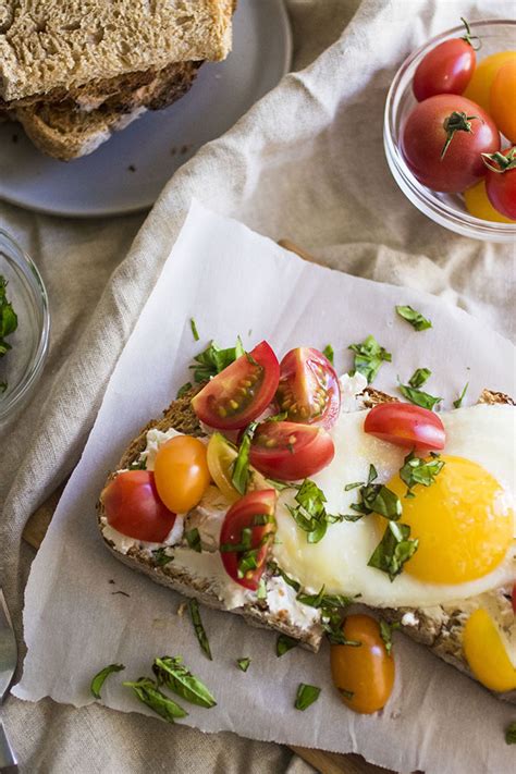 Tomato And Goat Cheese Breakfast Toasts Life As A Strawberry