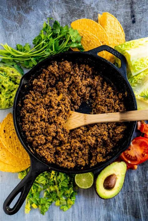 Mexican Style Ground Beef Taco Meat Heather Likes Food