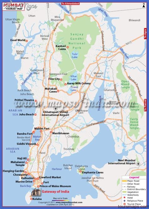 Mumbai Map Tourist Attractions