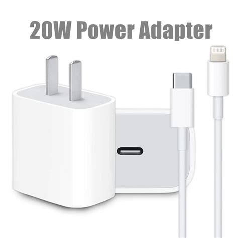 Apple 20w Usb C Power Adapter Iphone12 Fast Charger 1m Type C Charging
