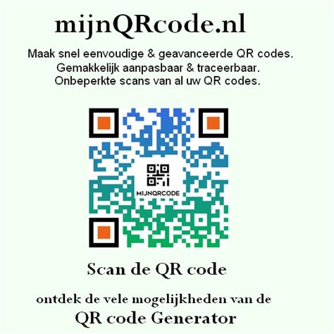 mijnQRcode nl on Twitter Creëer beheer en volg dynamische QR codes