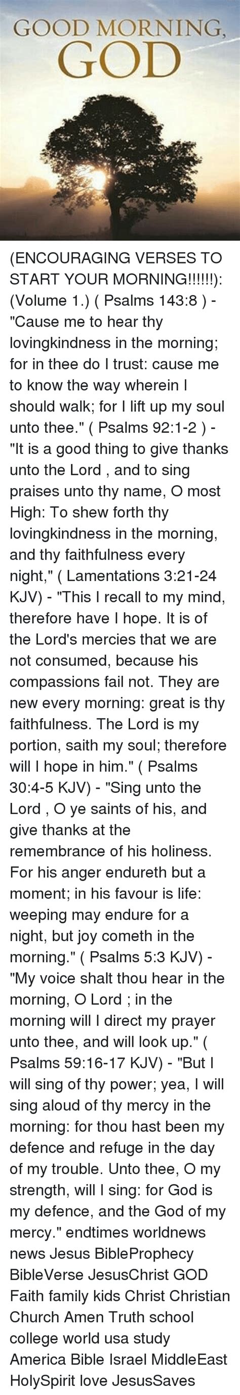 Good Morning God Encouraging Verses To Start Your Morning Volume