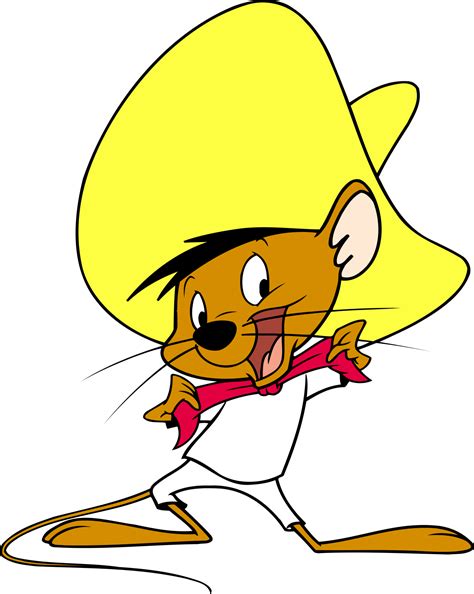 A Cartoon Mouse Wearing A Yellow Hat And Red Scarf With His Arms Out