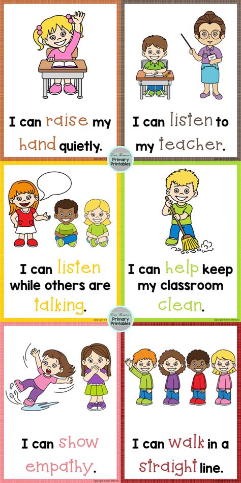 Classroom Expectations Rules ~ Posters Book And Brag Tags Includes 30 Expec Preschool