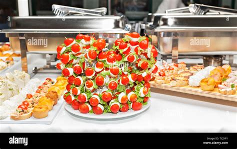 Caprese Salad On Sticks Party Serving Variety Of Arranged Party